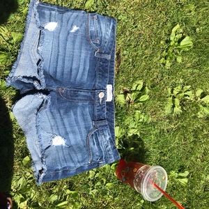 Express jean shorts size 10